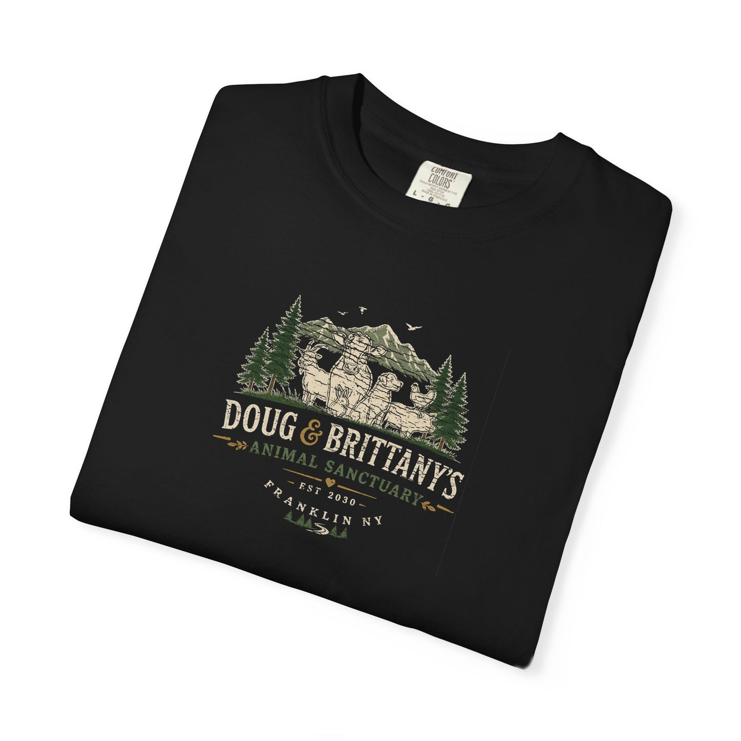 doug & brittany's animal sanctuary t-shirt
