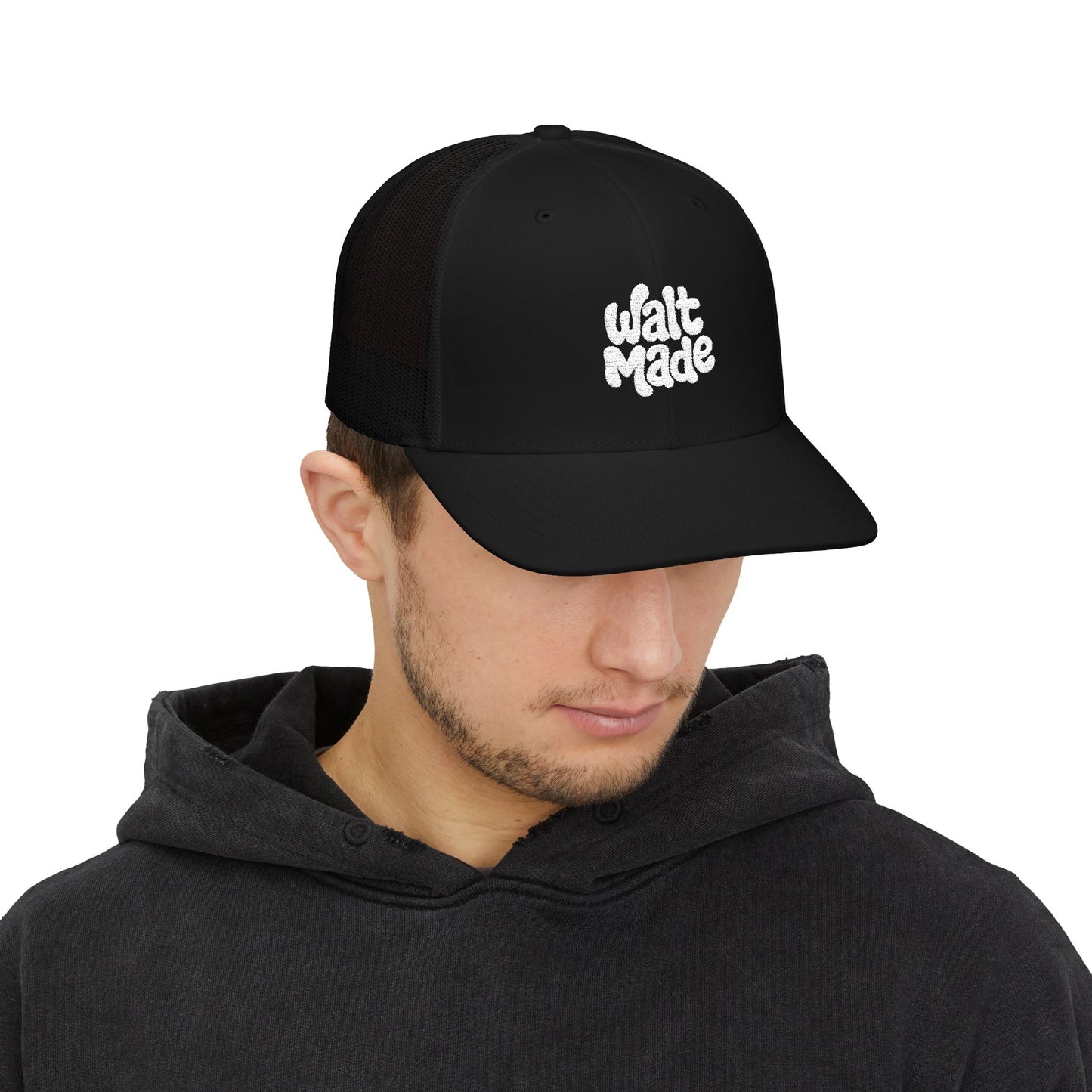 "walt made" snapback trucker cap (embroidery)