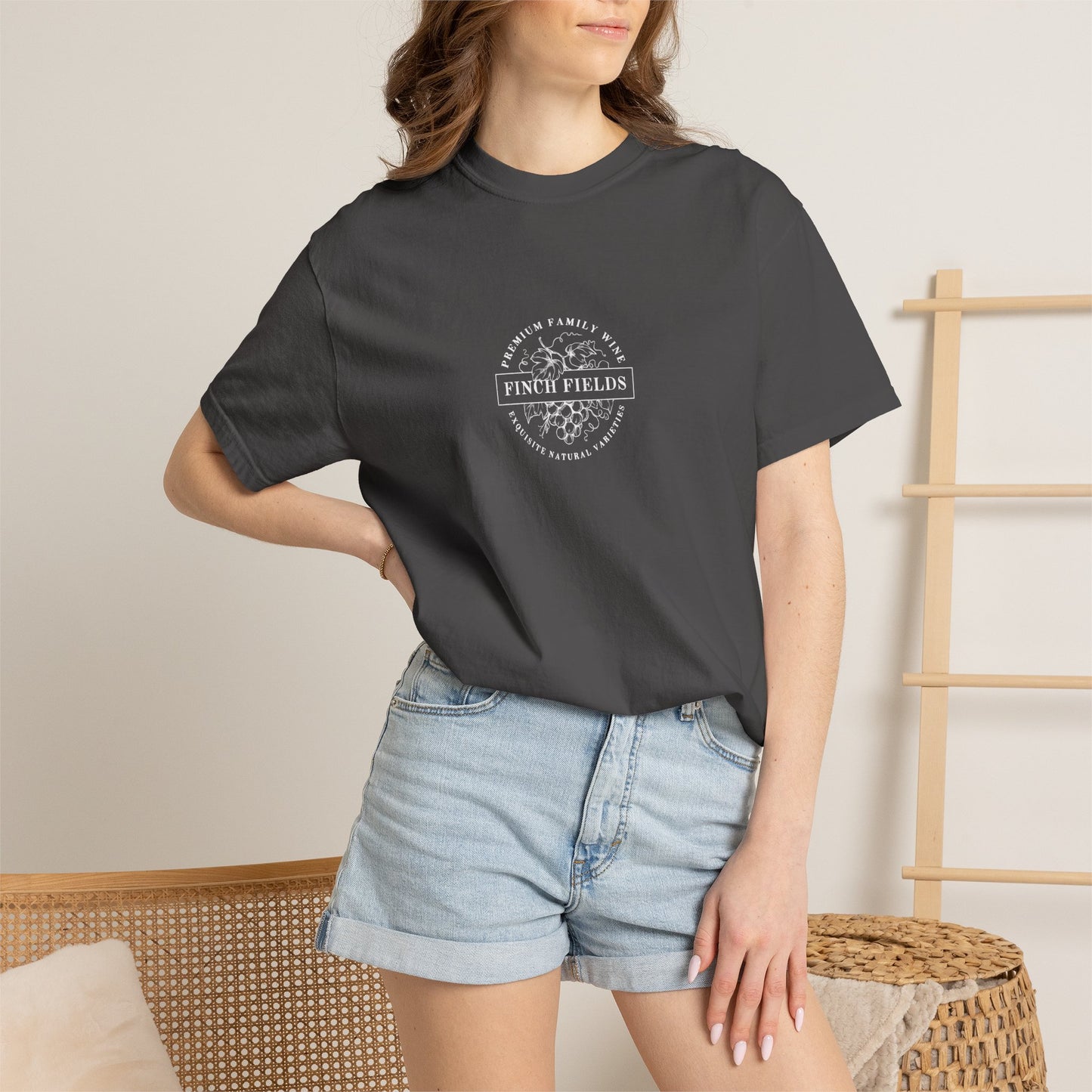 finch fields exquisite wine t-shirt