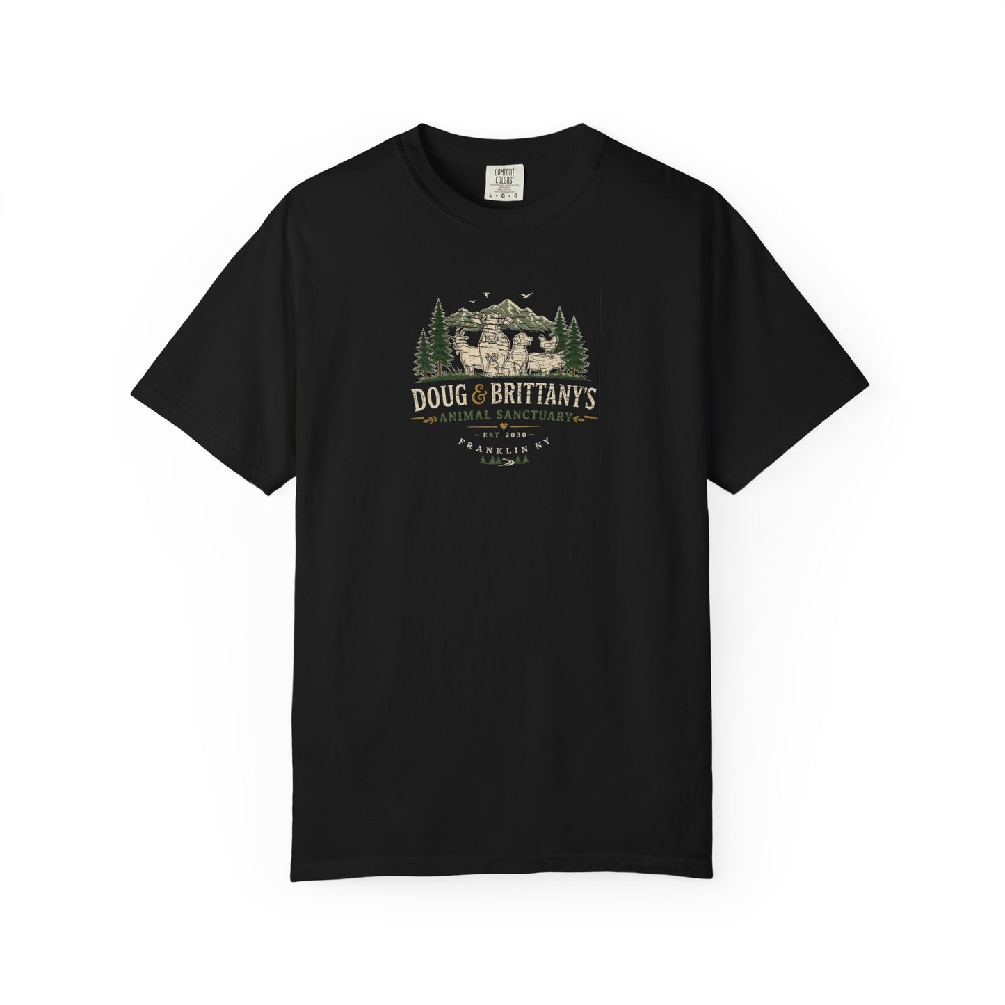 doug & brittany's animal sanctuary t-shirt