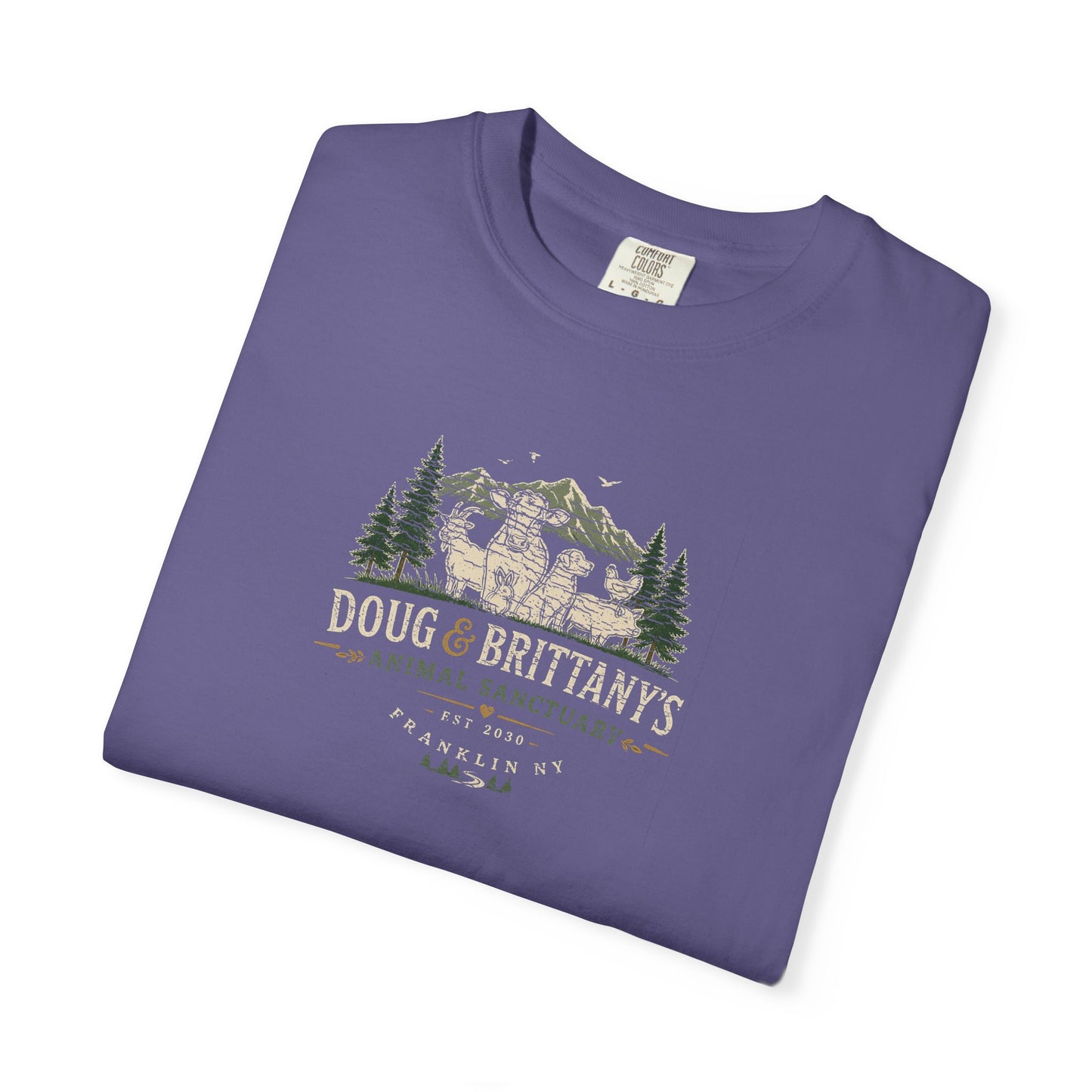 doug & brittany's animal sanctuary t-shirt