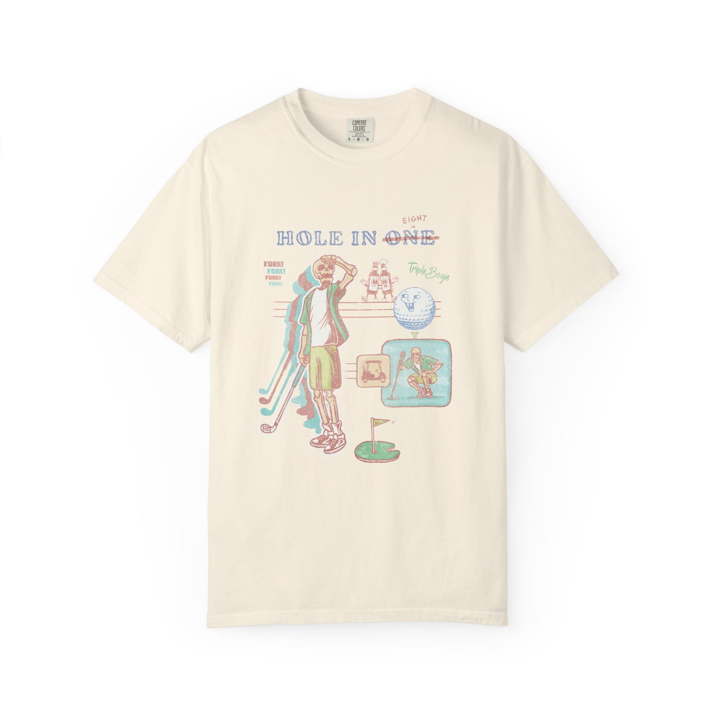 hole in 8 - golf t-shirt