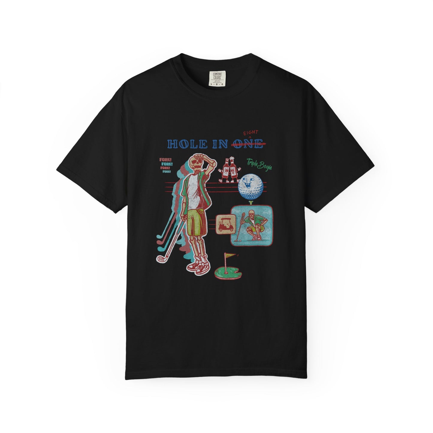 hole in 8 - golf t-shirt