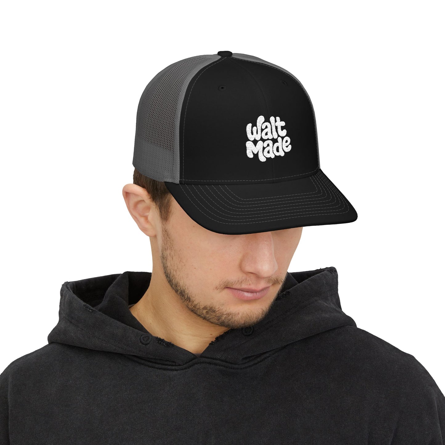 "walt made" snapback trucker cap (embroidery)