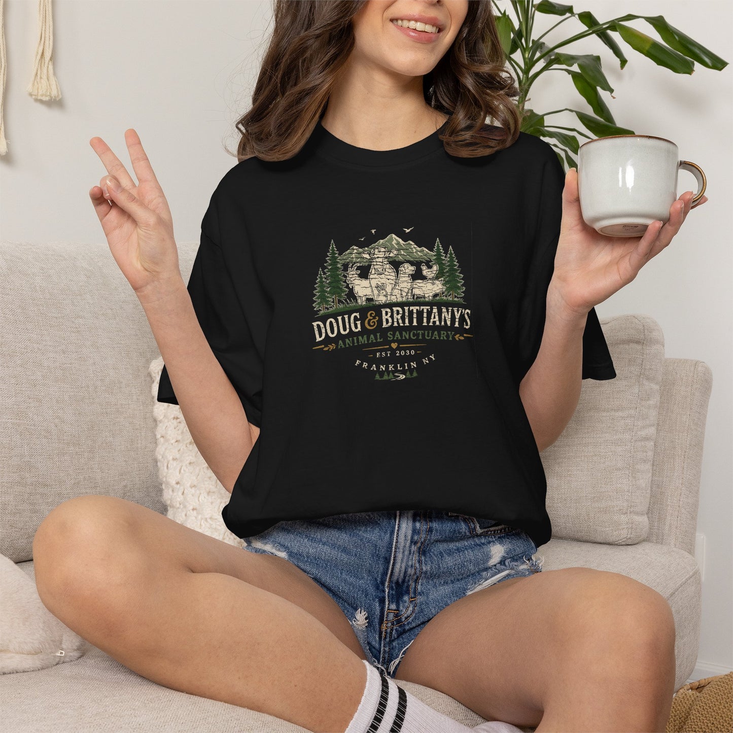 doug & brittany's animal sanctuary t-shirt