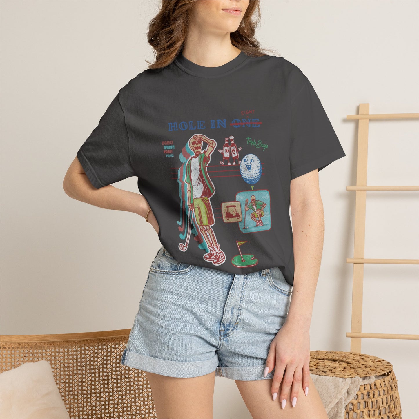 hole in 8 - golf t-shirt
