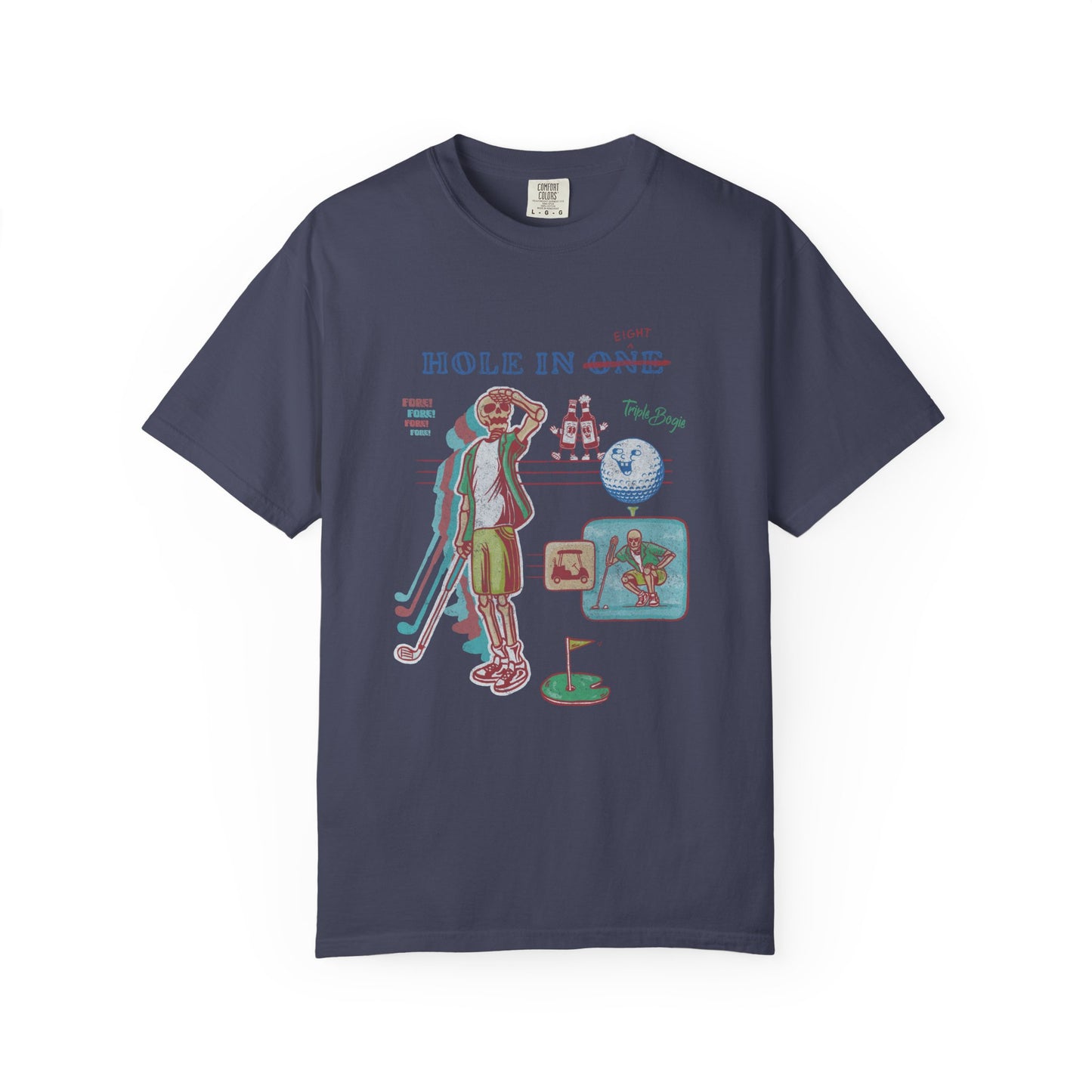 hole in 8 - golf t-shirt