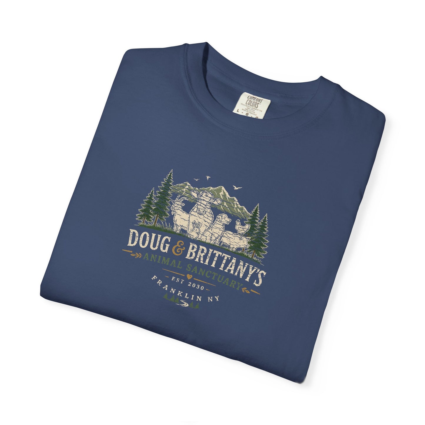doug & brittany's animal sanctuary t-shirt