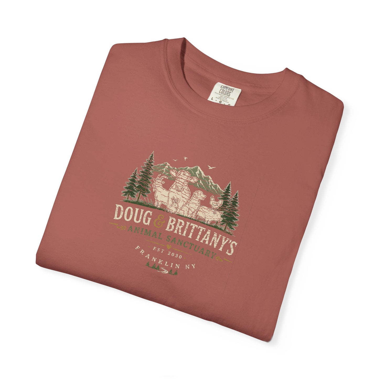 doug & brittany's animal sanctuary t-shirt